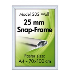 Snap frame silver 25mm