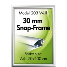 Snap frame silver 30mm