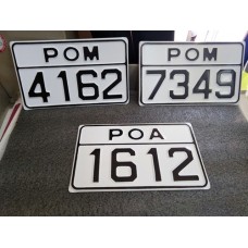Licence Plate MOTO2